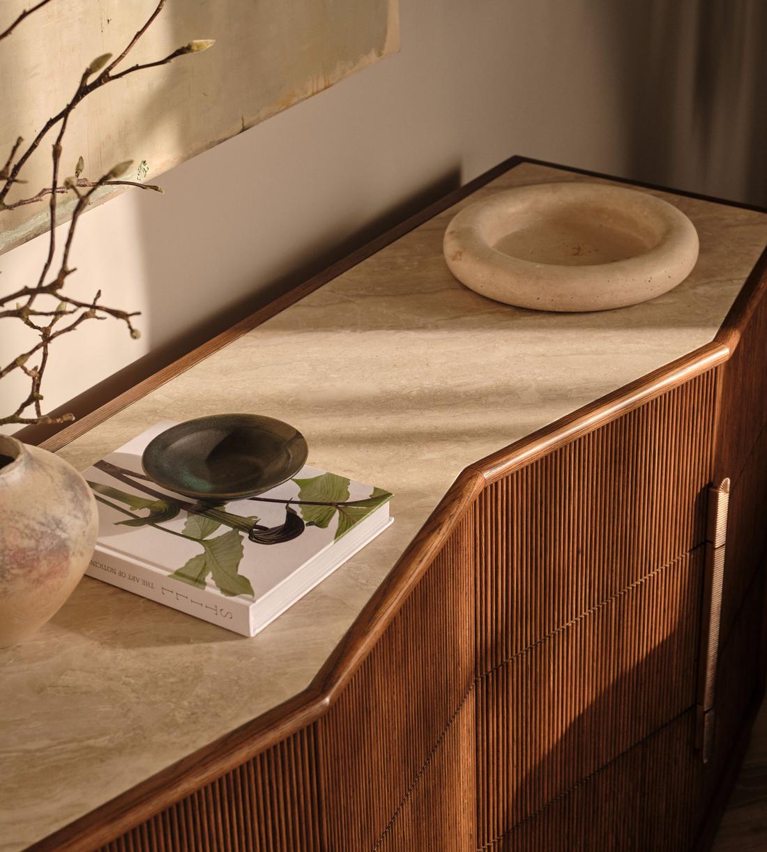 Silvio Six Drawer Dresser - Royal Diana Marble - Lifestyle - Image 2