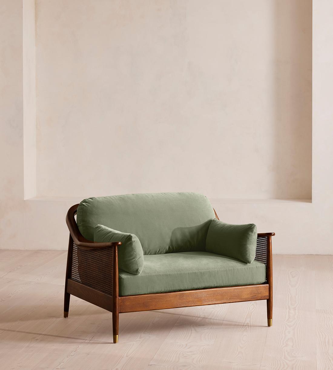 Atlanta Loveseat - Velvet - Seafoam - UK - Listing - Image 1