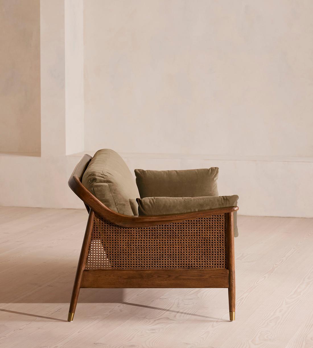 Atlanta Three Seater - Velvet - Truffle - US - Images - Image 3
