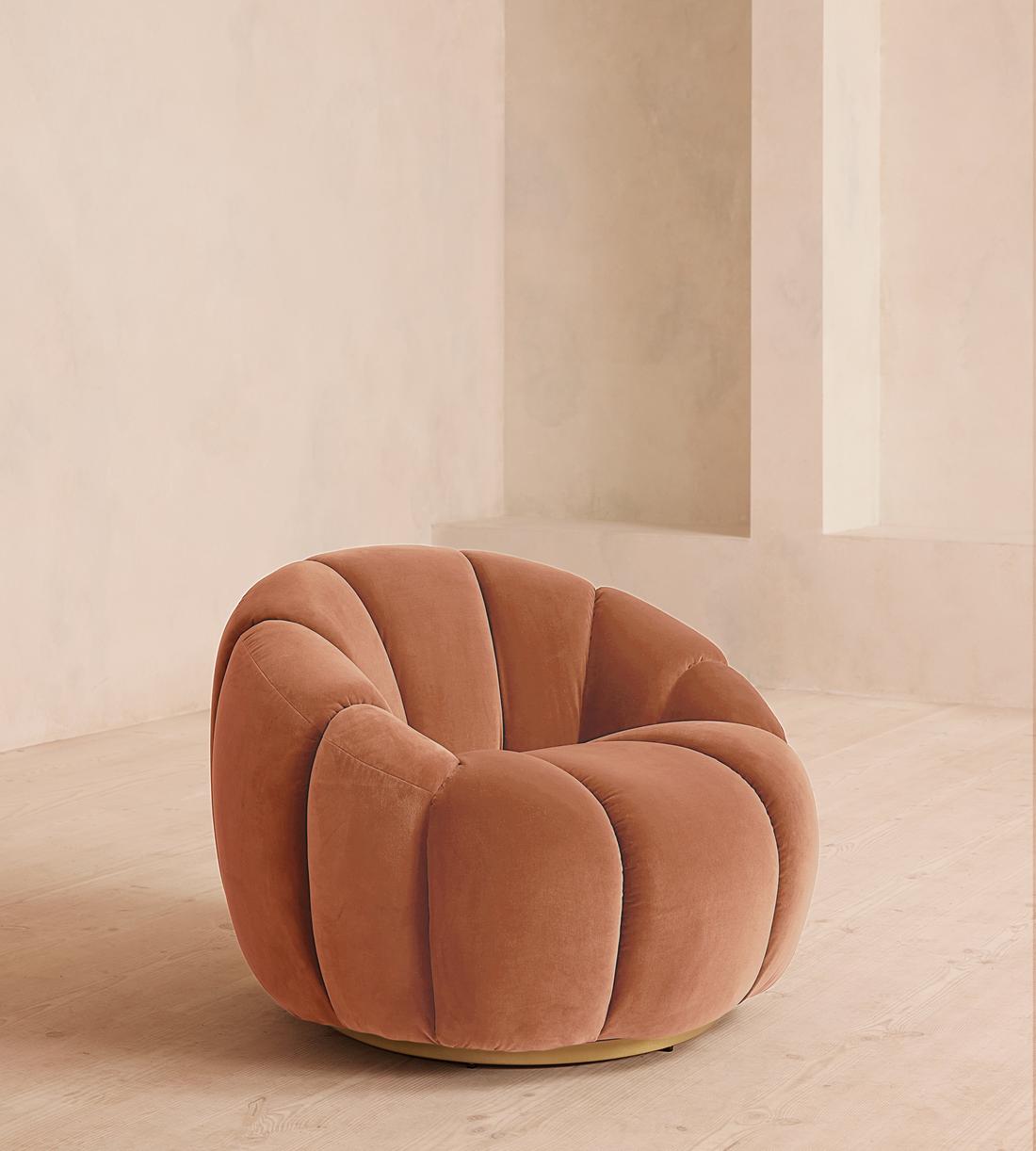 Garret Armchair - Velvet - Antique Rose - Lifestyle - Image 1