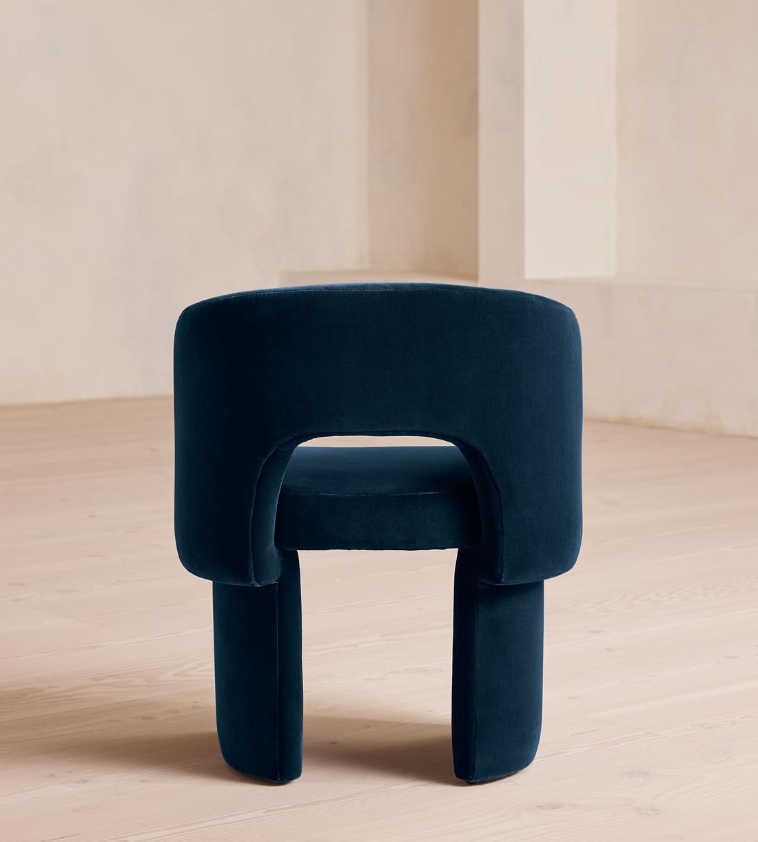 Morrell Dining Chair - Velvet - Royal Blue - Images - Image 4