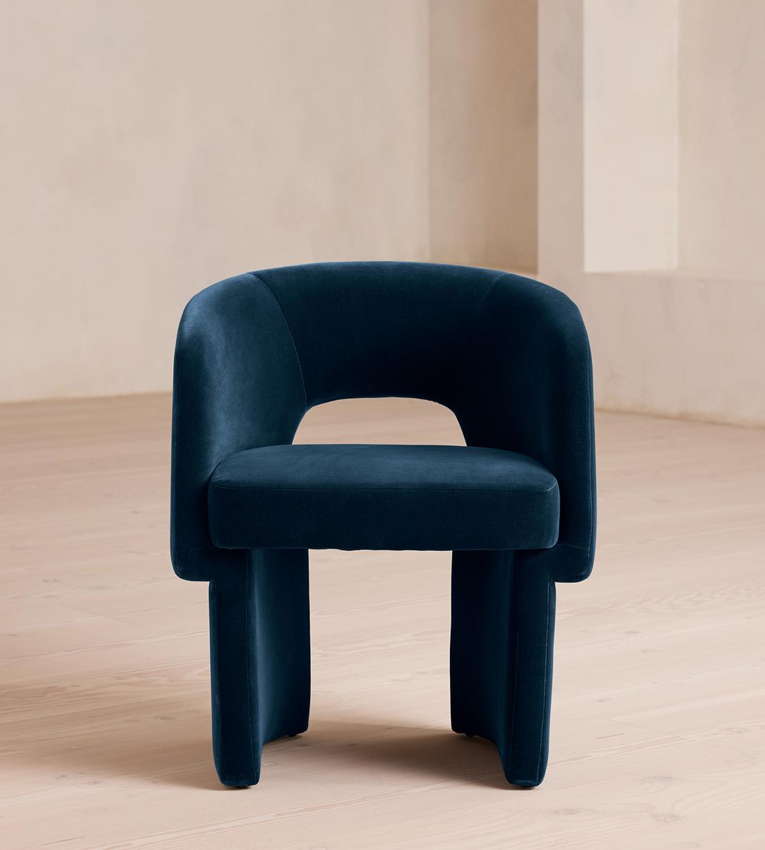 Morrell Dining Chair - Velvet - Royal Blue - Listing - Image 2