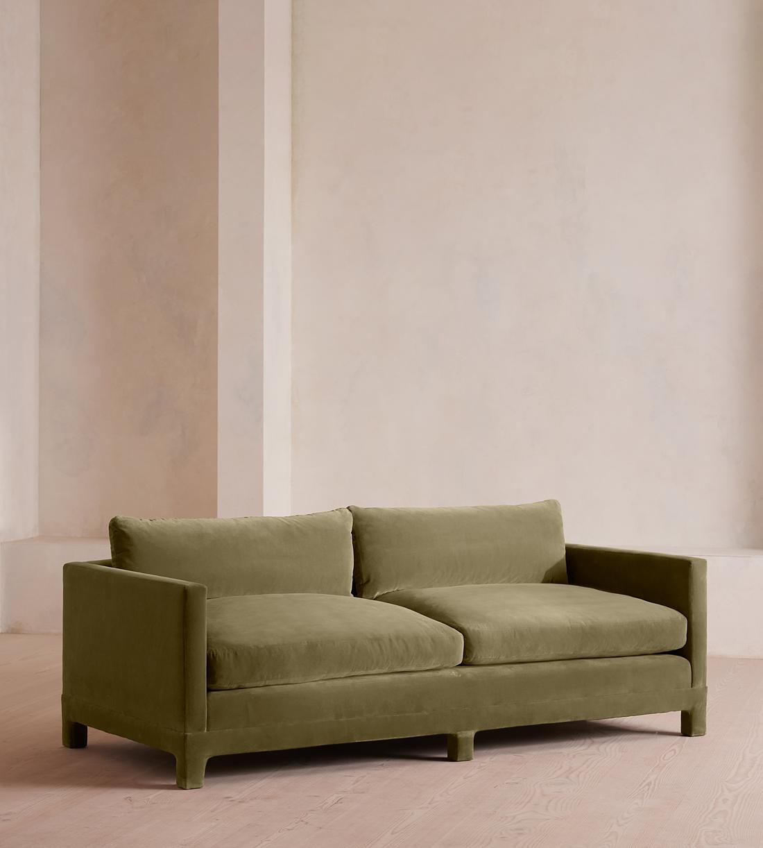 Ashford Three Seater Sofa - Velvet - Lichen - Listing - Image 2
