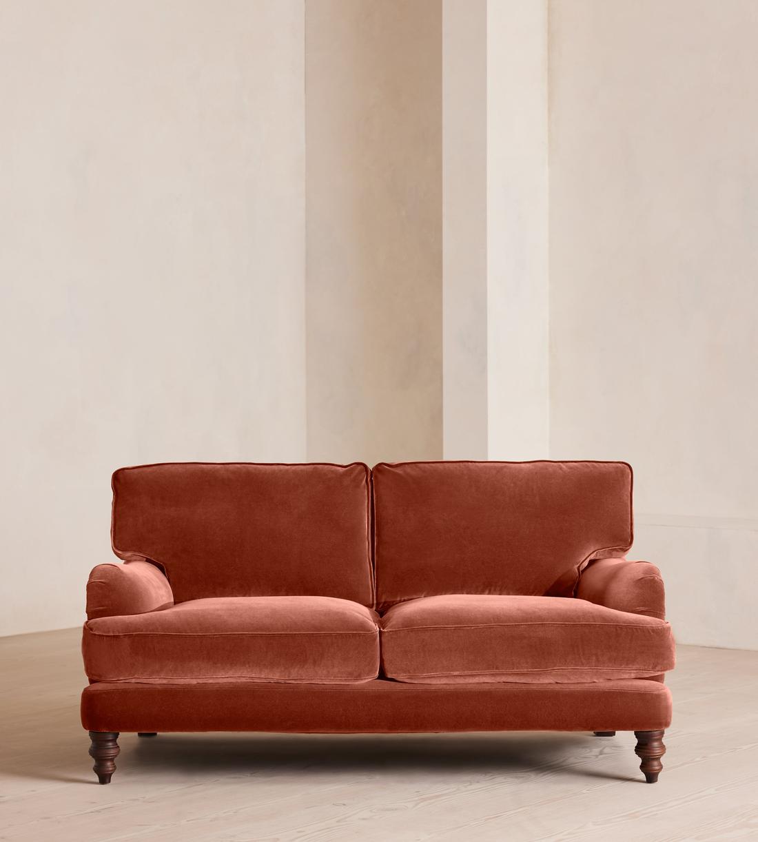 Arundel Two Seater Sofa - Velvet Rust - Listing - Image 1