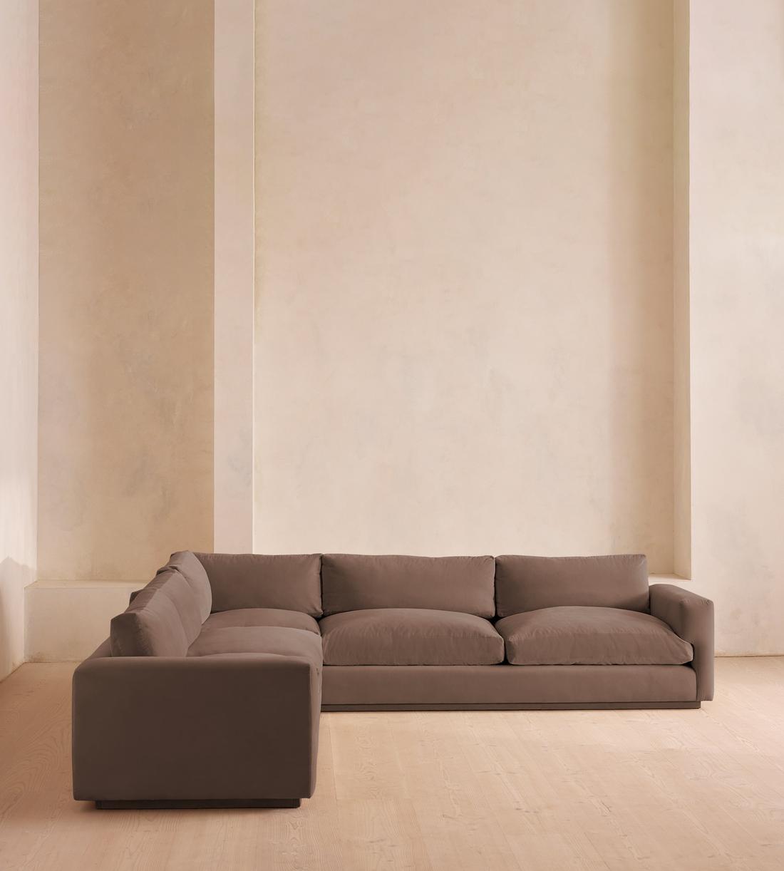 Mossley Corner Sofa - Velvet - Taupe  - US - Lifestyle - Image 2