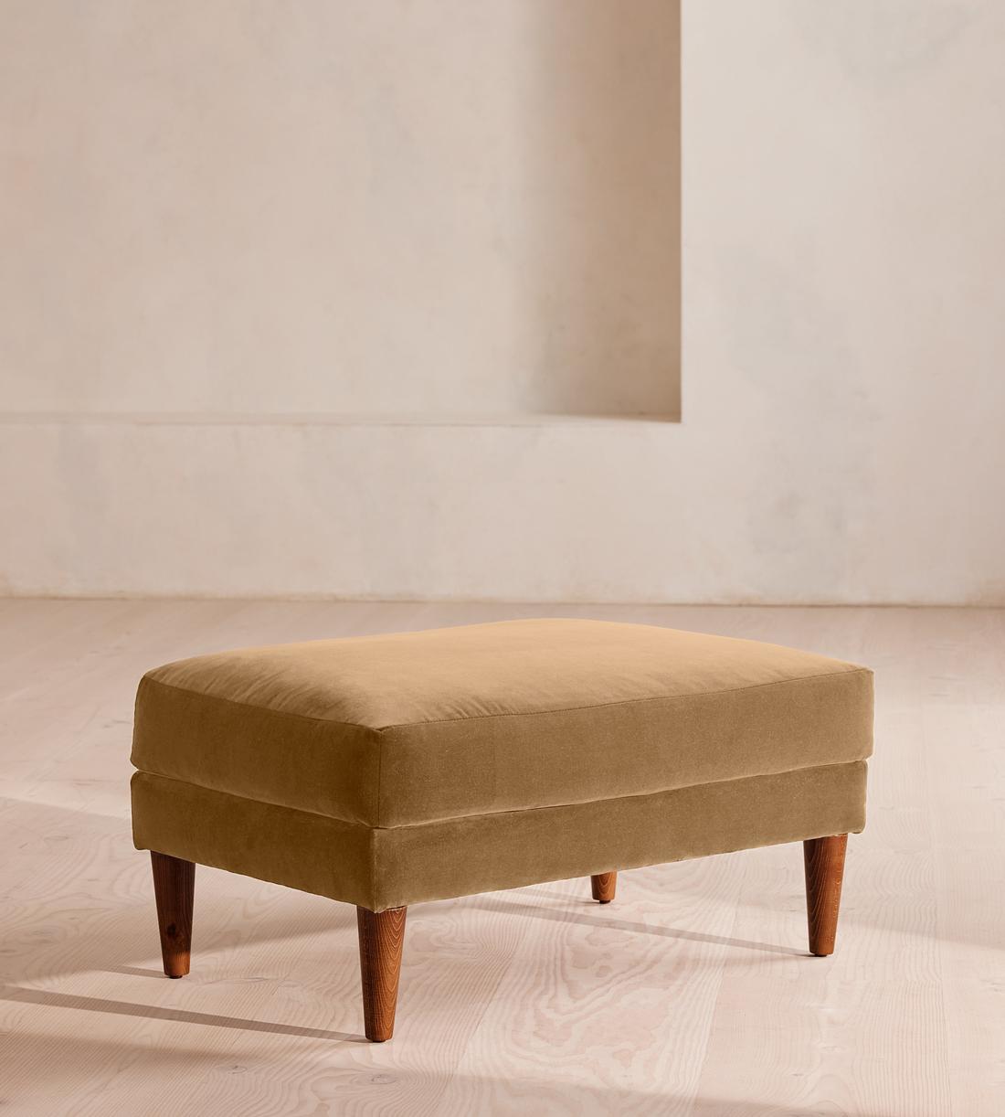 Reya Ottoman - Velvet - Camel - Listing - Image 2