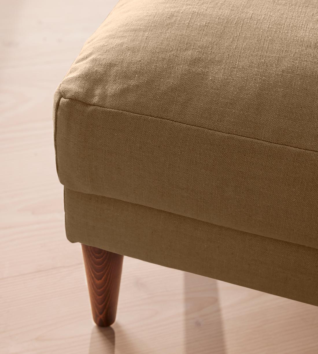 Reya Ottoman - Linen - Wheat - Images - Image 3
