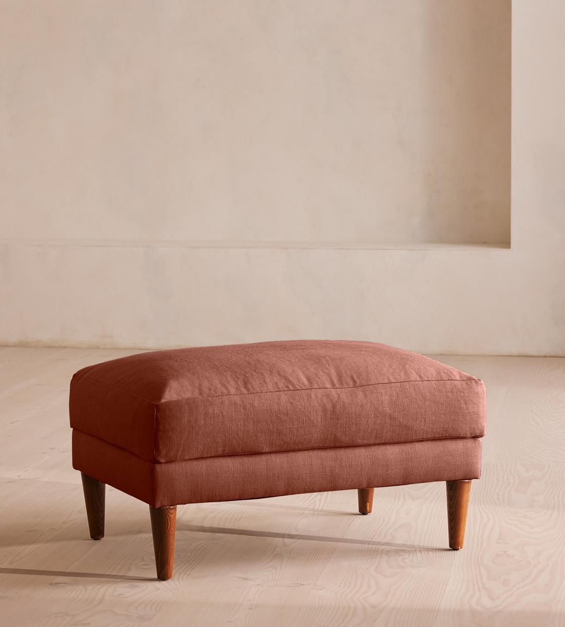 Reya Ottoman - Linen - Sienna - Listing - Image 1