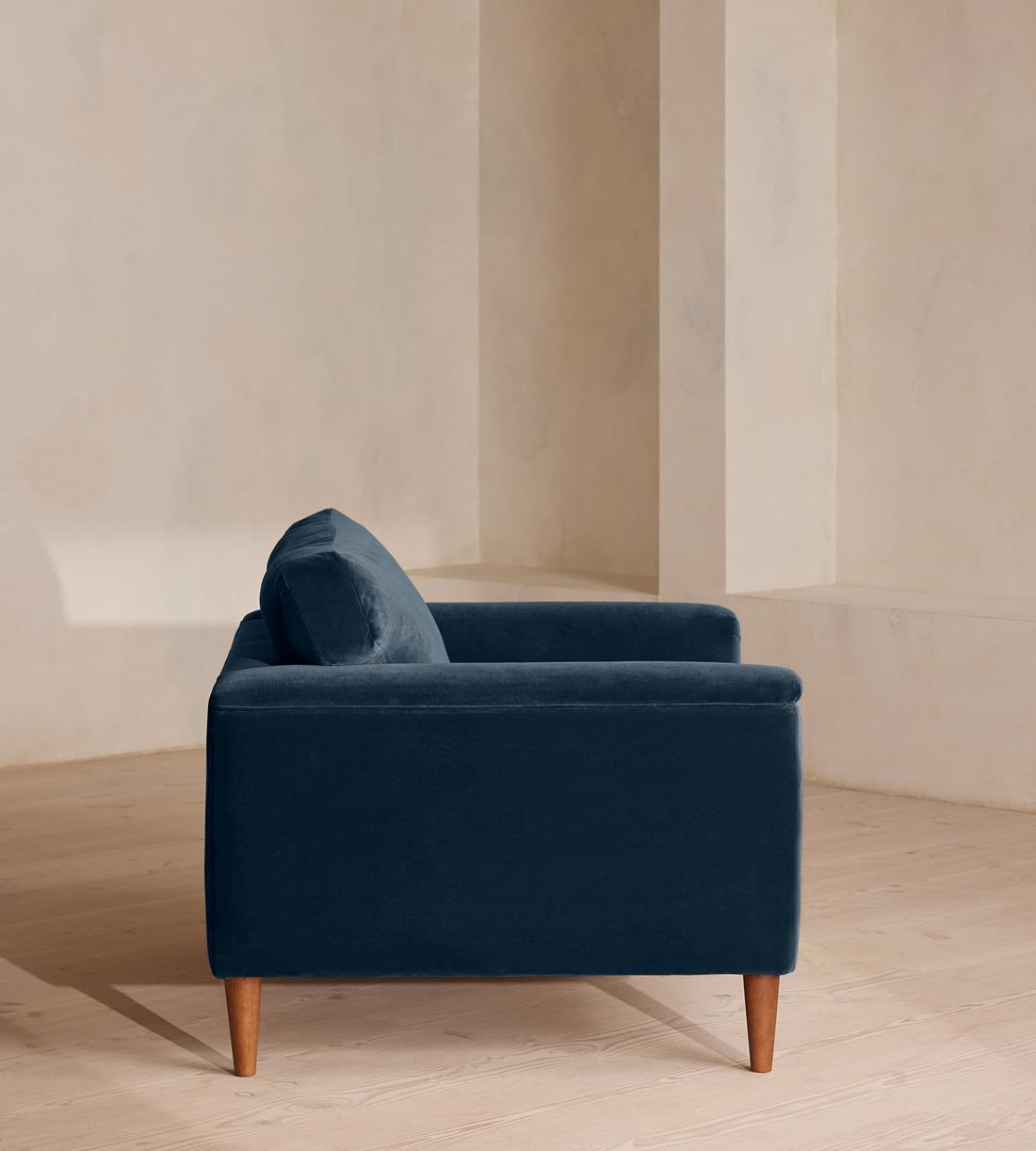Reya Loveseat - Velvet - Royal Blue - Images - Image 3