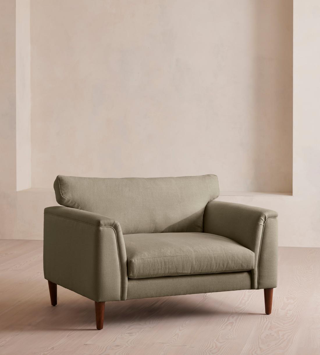 Reya Loveseat - Linen - Sage - US - Listing - Image 1