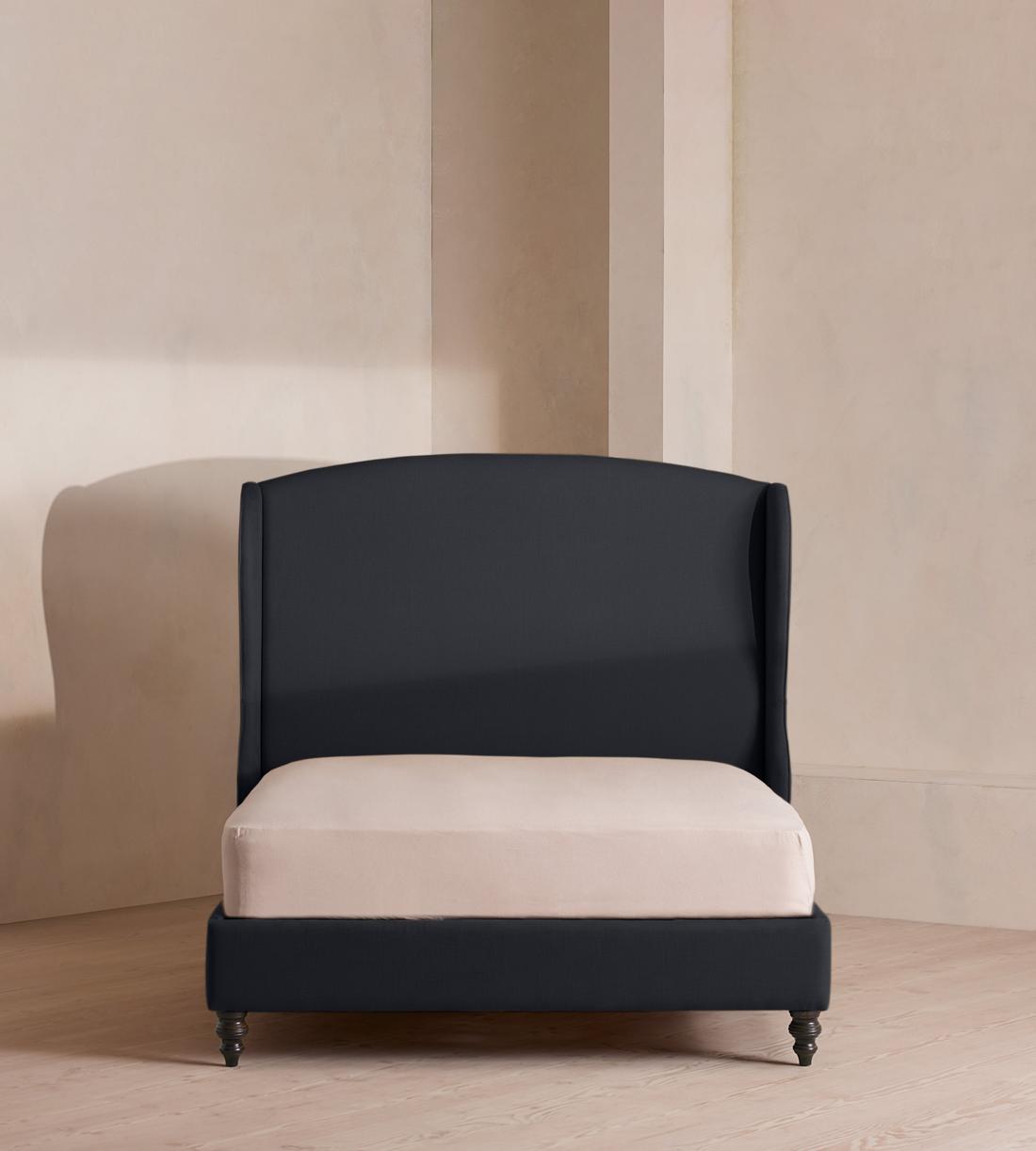 Rivas Bed - King - Linen - Indigo - Listing - Image 2