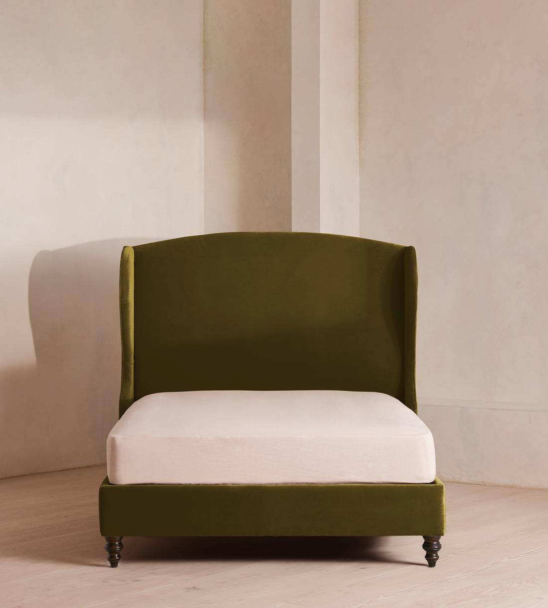 Rivas Bed - Full - Velvet - Olive - US - Listing - Image 2