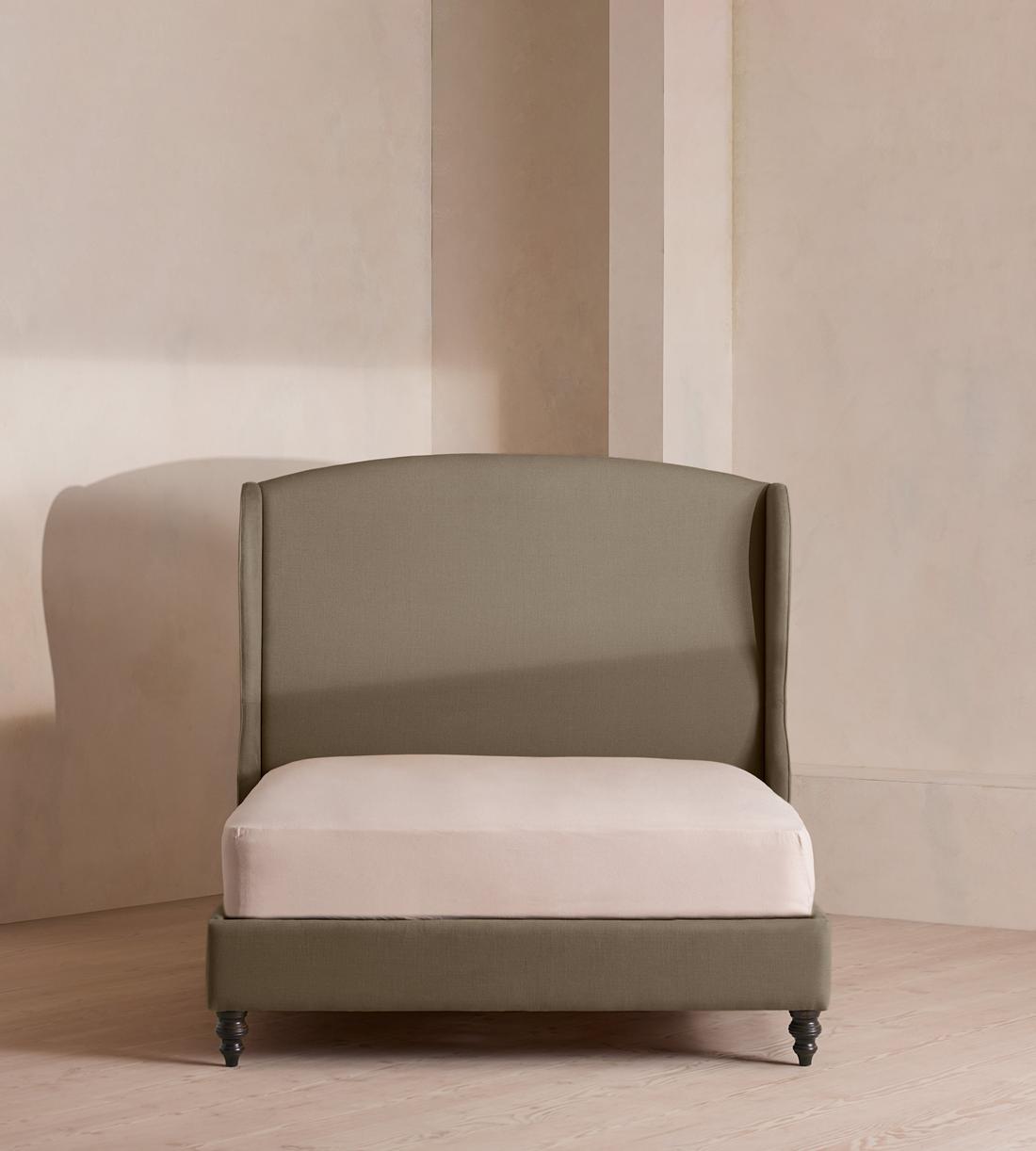 Rivas Bed - Queen - Linen - Sage - US - Listing - Image 2