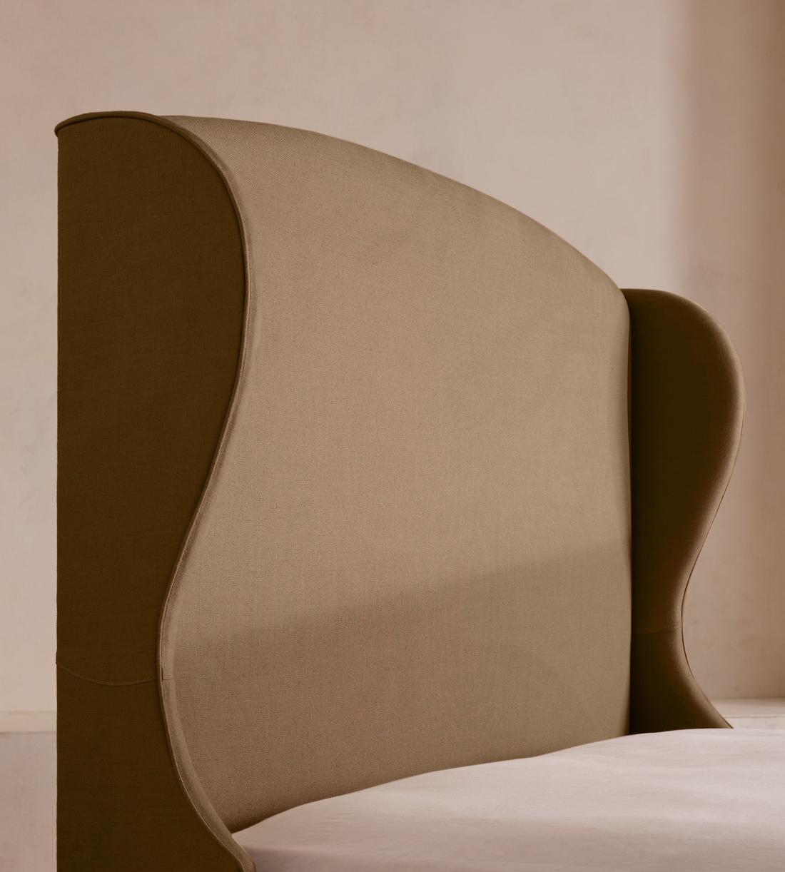Rivas Bed - King - Linen - Ochre - US - Images - Image 3
