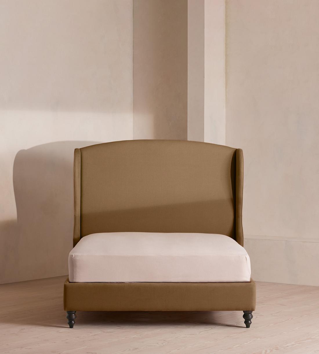 Rivas Bed - King - Linen - Ochre - US - Listing - Image 2