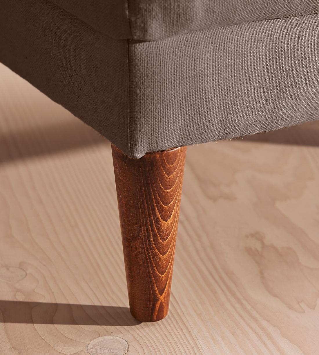 Reya Ottoman - Linen - Mushroom - Images - Image 4