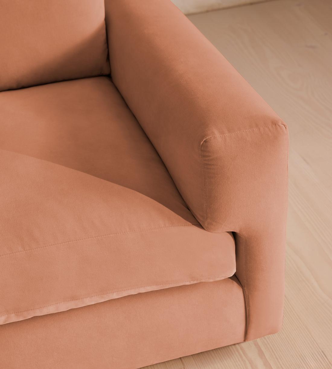 Mossley Corner Sofa - Velvet - Antique Rose  - US - Images - Image 6