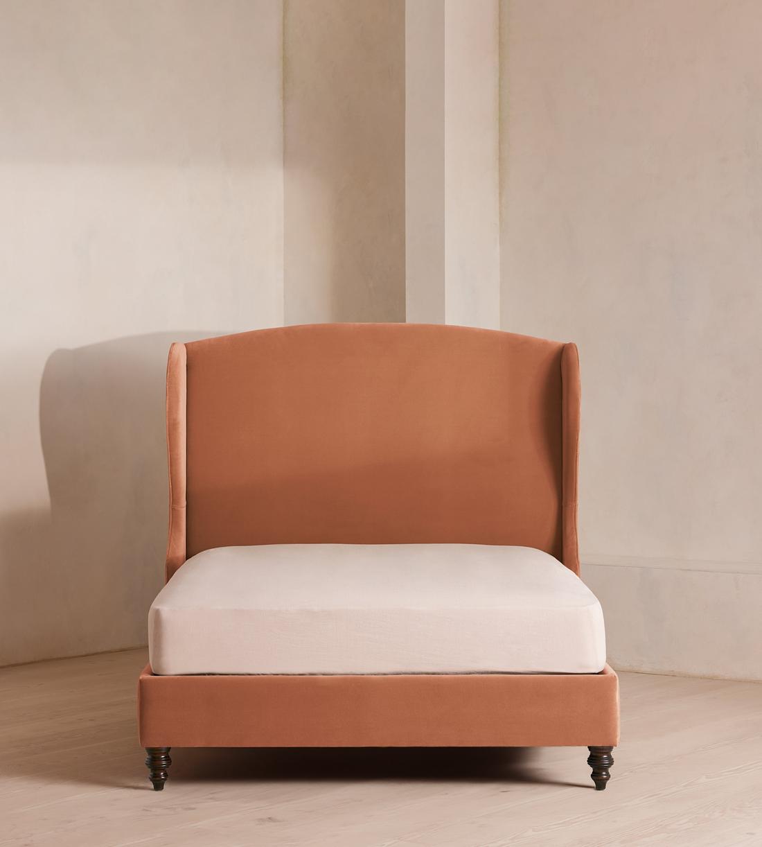 Rivas Bed - King - Velvet - Antique Rose - Listing - Image 2