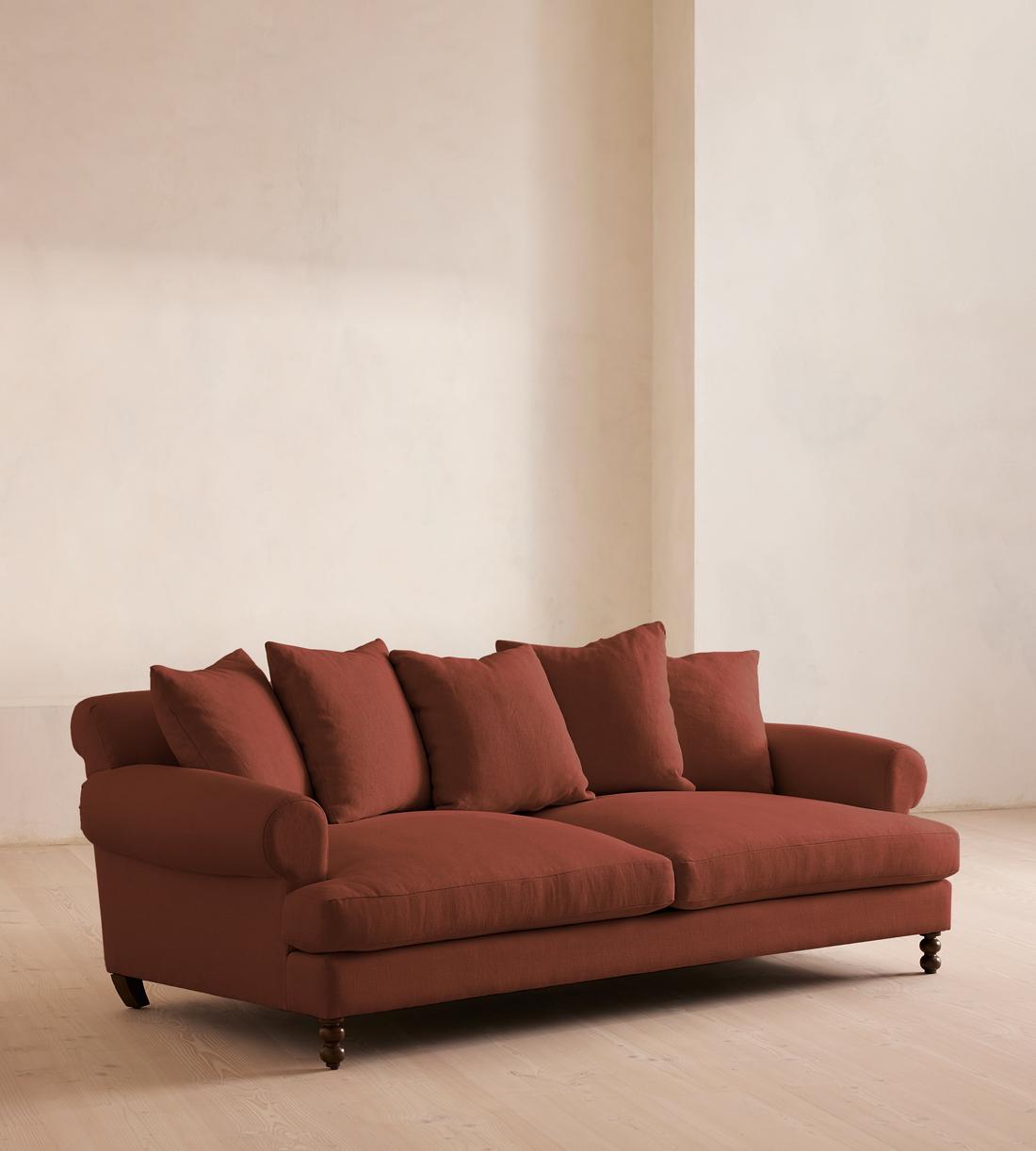 Audrey Three Seater Sofa - Linen - Sienna - US - Listing - Image 1