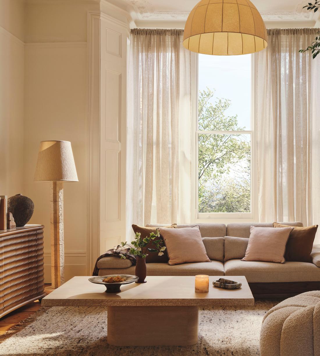 Truro Modular Sofa - Three Seater - Textured Linen - Lifestyle - Image 4