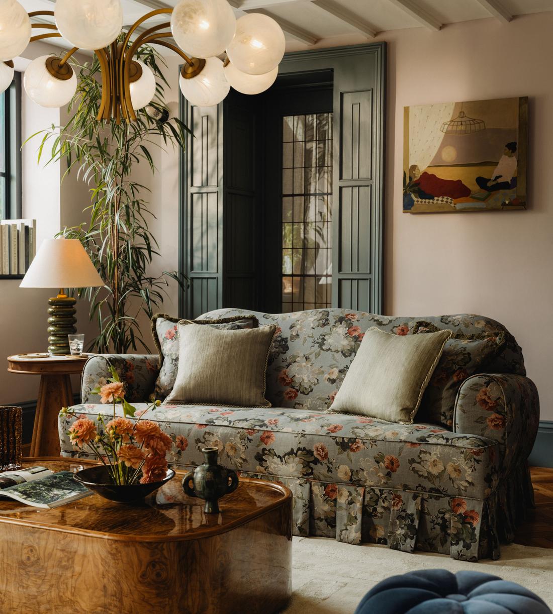 Madelyn Three Seater Sofa - Skylar Print - UK - Lifestyle - Image 1