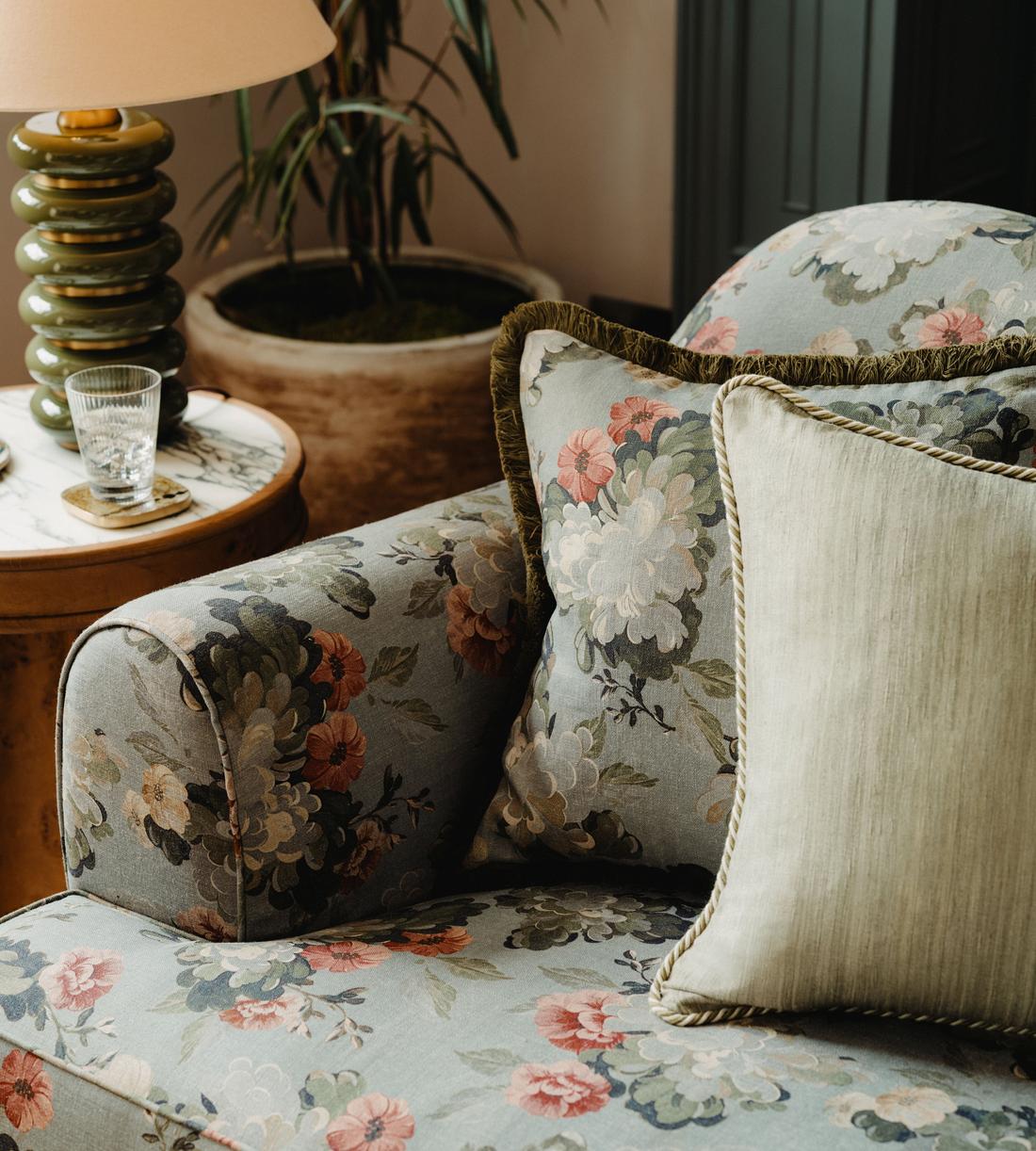 Skylar Square Cushion - Blue - Lifestyle - Image 4