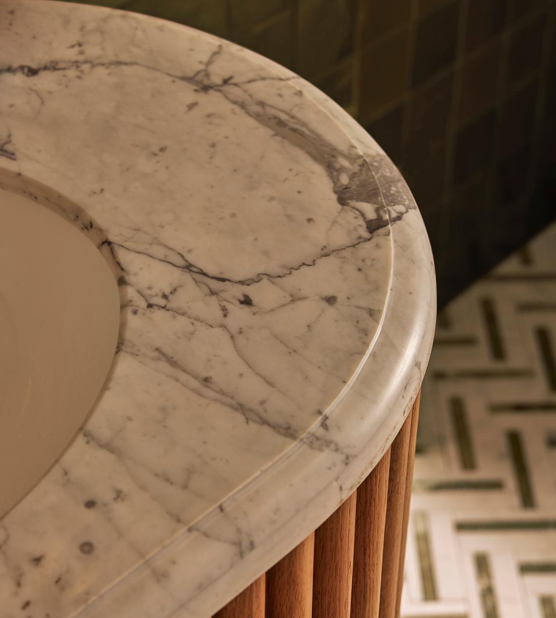 Carlisle Double Vanity - Carrara Marble - Lifestyle - Image 2