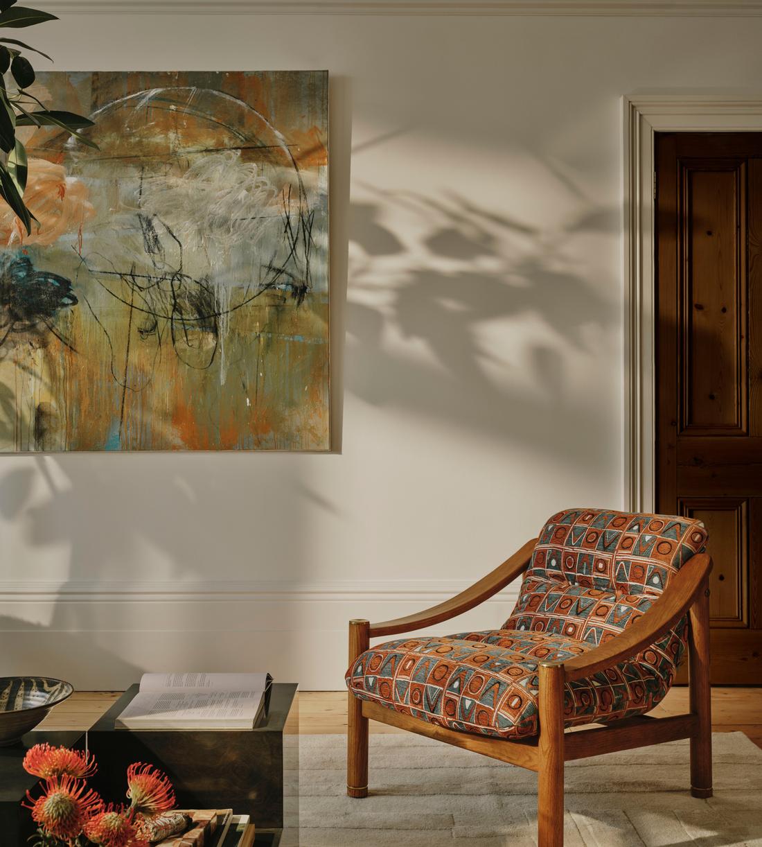 Karine Armchair - Lumi Jacquard - Lifestyle - Image 1