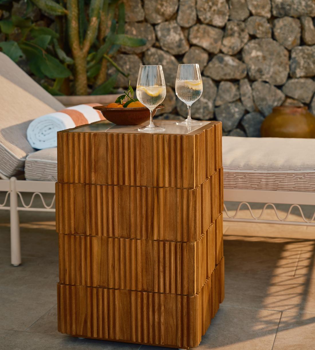 Georgia Outdoor Side Table - Lifestyle - Image 1