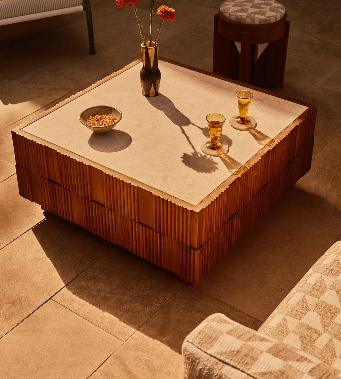 Georgia Outdoor Coffee Table - Lifestyle - Image 1