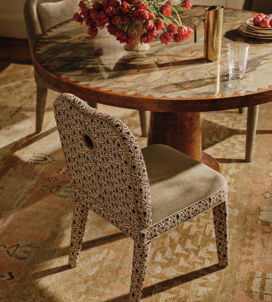 Pair of Keira Dining Chair - Murphy Jacquard - UK - Lifestyle - Image 1