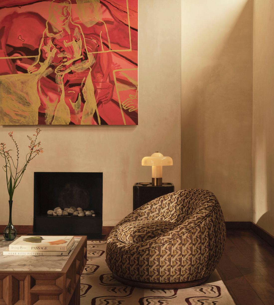 Abel Armchair - Fulton Jacquard - Sage - UK - Lifestyle - Image 1