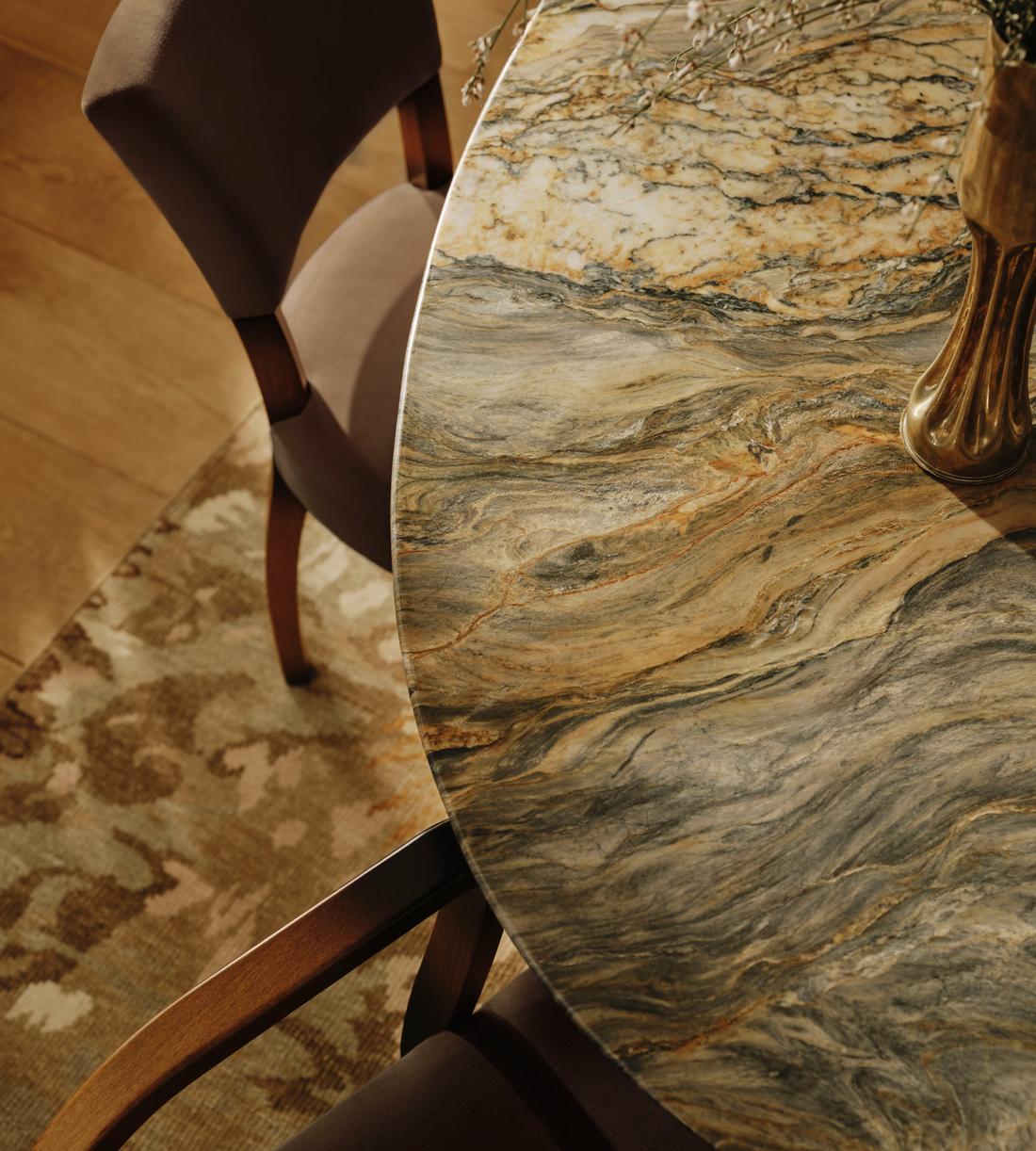 Murcell Oval Dining Table - Blue Quartzite - Lifestyle - Image 1