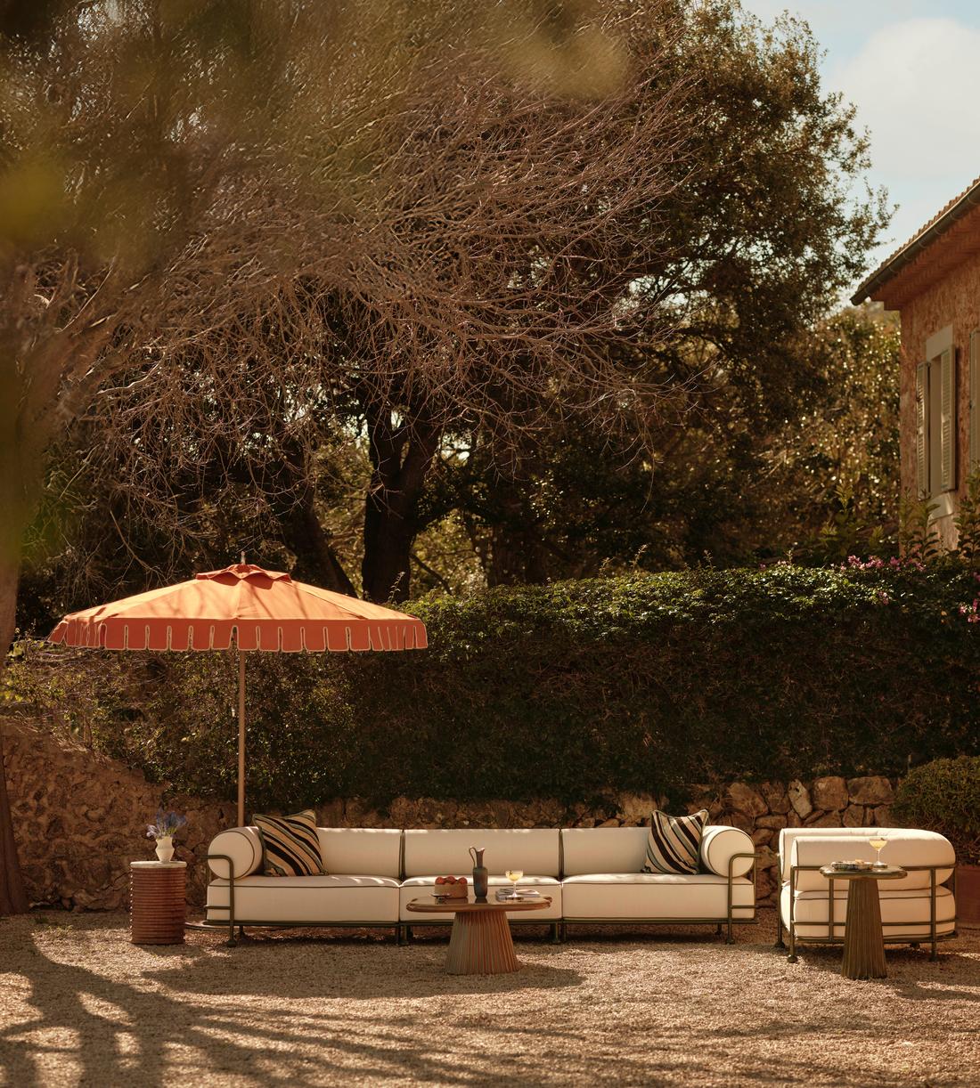 Gaspard Outdoor Armchair - Off White - UK - Lifestyle - Image 1