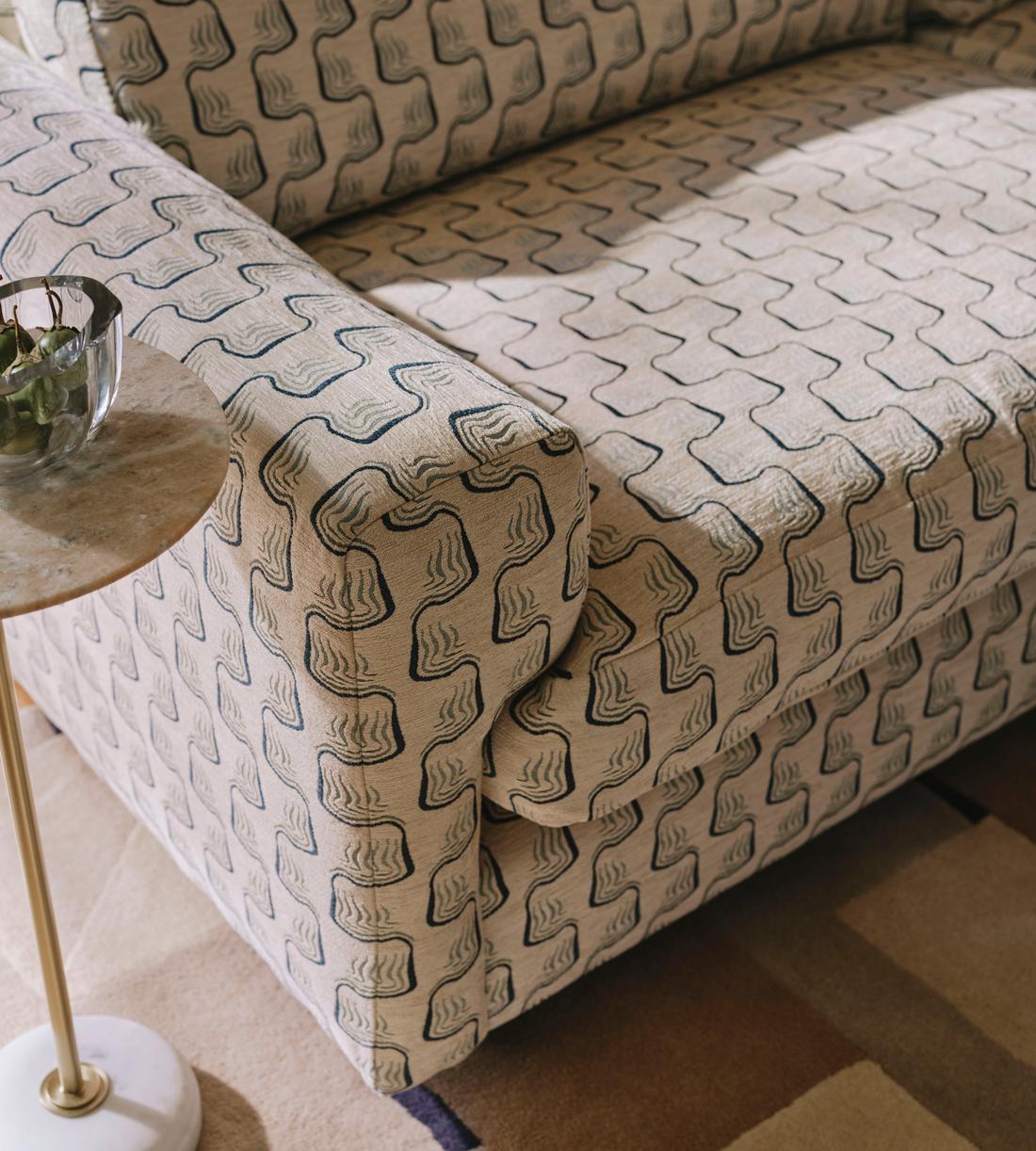 Mossley Three Seater Sofa - Theron Jacquard - US - Lifestyle - Image 2