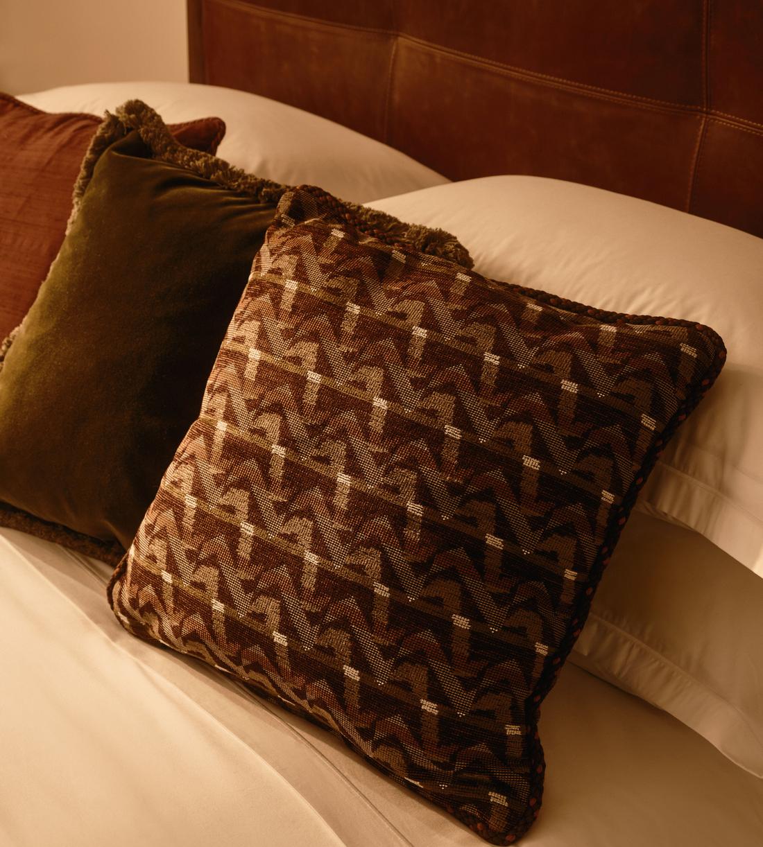 Fulton Square Cushion - Bordeaux - Lifestyle - Image 4