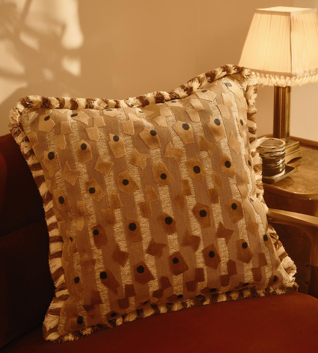 Jeremiah Square Cushion - Caramel - Lifestyle - Image 2