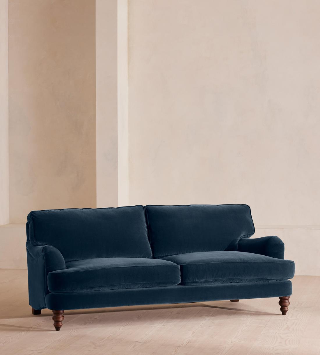 Arundel Three Seater Sofa - Velvet - Royal Blue - Listing - Image 2