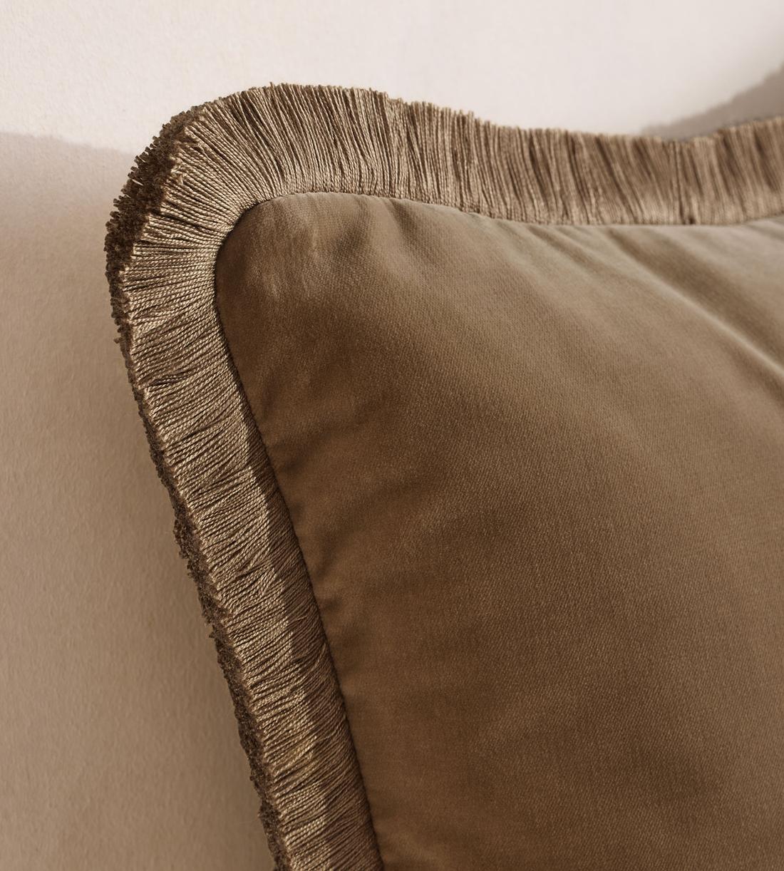 Margeaux Large Square Cushion - Truffle - US - Images - Image 3