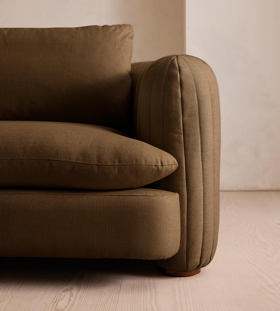 Vivienne Modular Sofa - Three Seater - Linen - Ochre - Images - Image 5