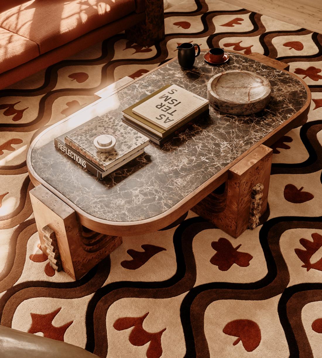 Emmeline Coffee Table - Dark Emperador - Lifestyle - Image 1