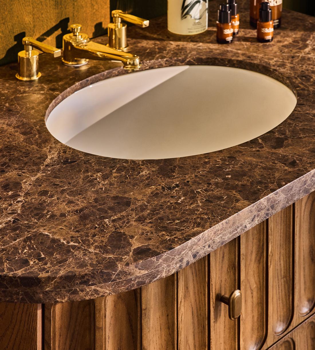 Devon Single Vanity - Dark Emperador - Lifestyle - Image 4