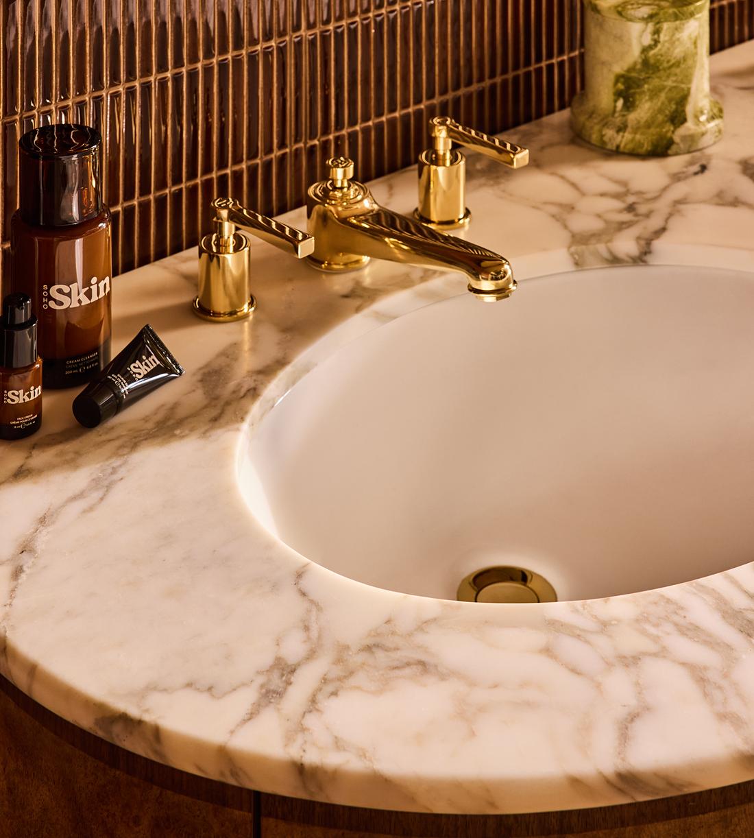 Esperanza Double Vanity - Calacatta Aura Marble - Lifestyle - Image 5