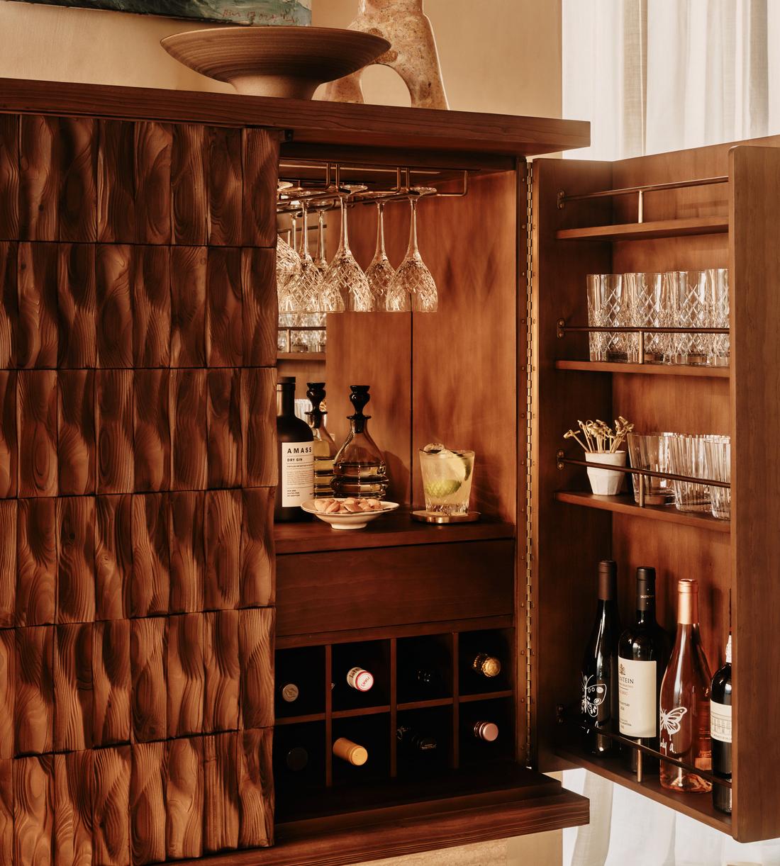 Alani Bar Cabinet - Travertine - US - Lifestyle - Image 3