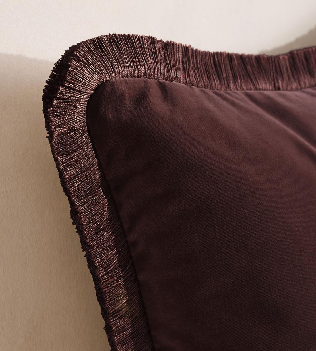 Margeaux Large Square Cushion - Aubergine - US - Images - Image 3