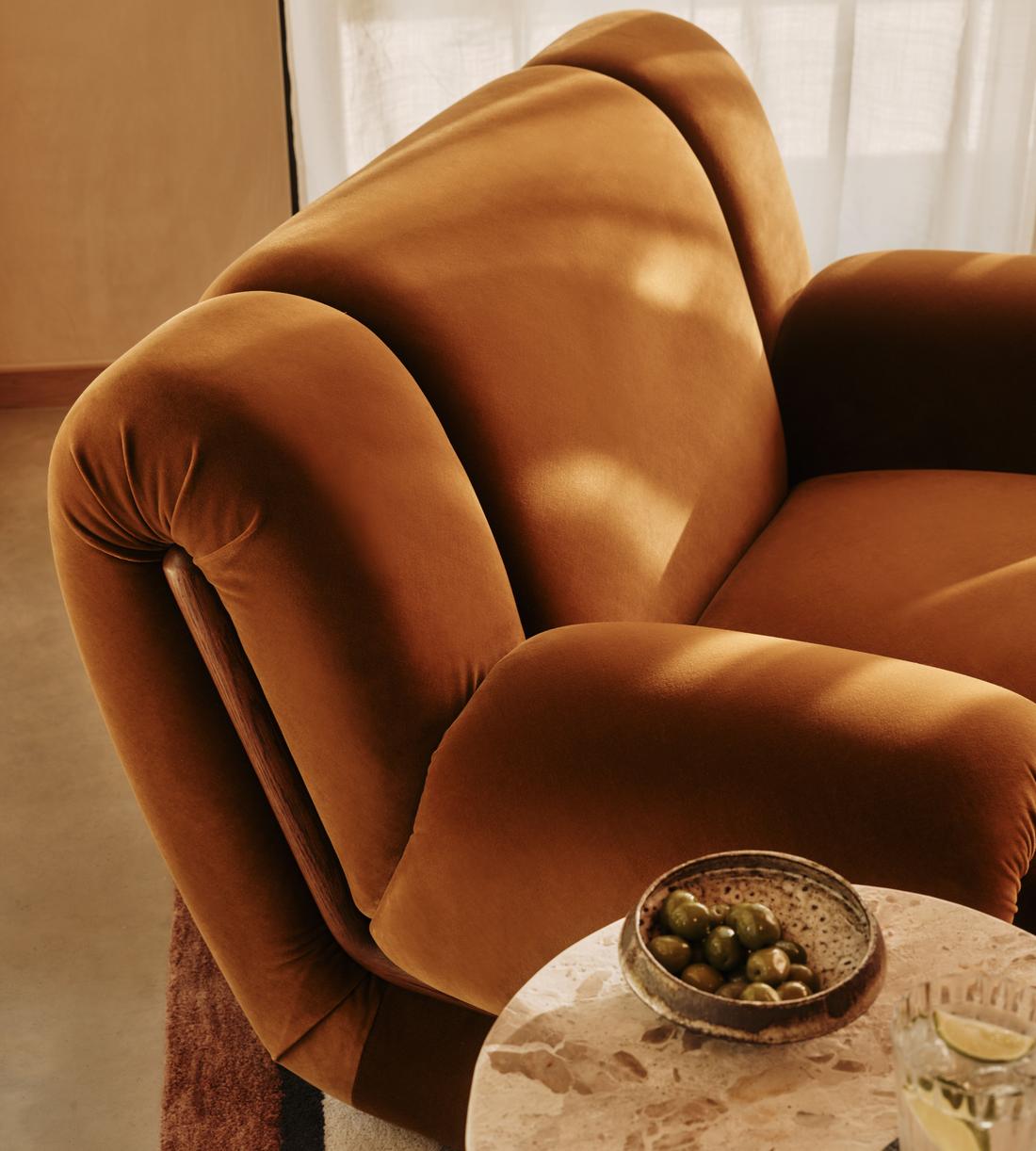 Umbria Armchair - Velvet - Mustard - US - Lifestyle - Image 5