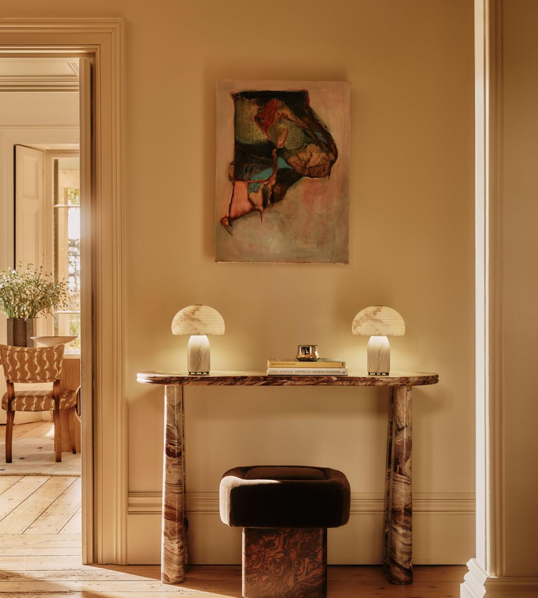 Harlow Portable Lamp - Alabaster - Lifestyle - Image 5