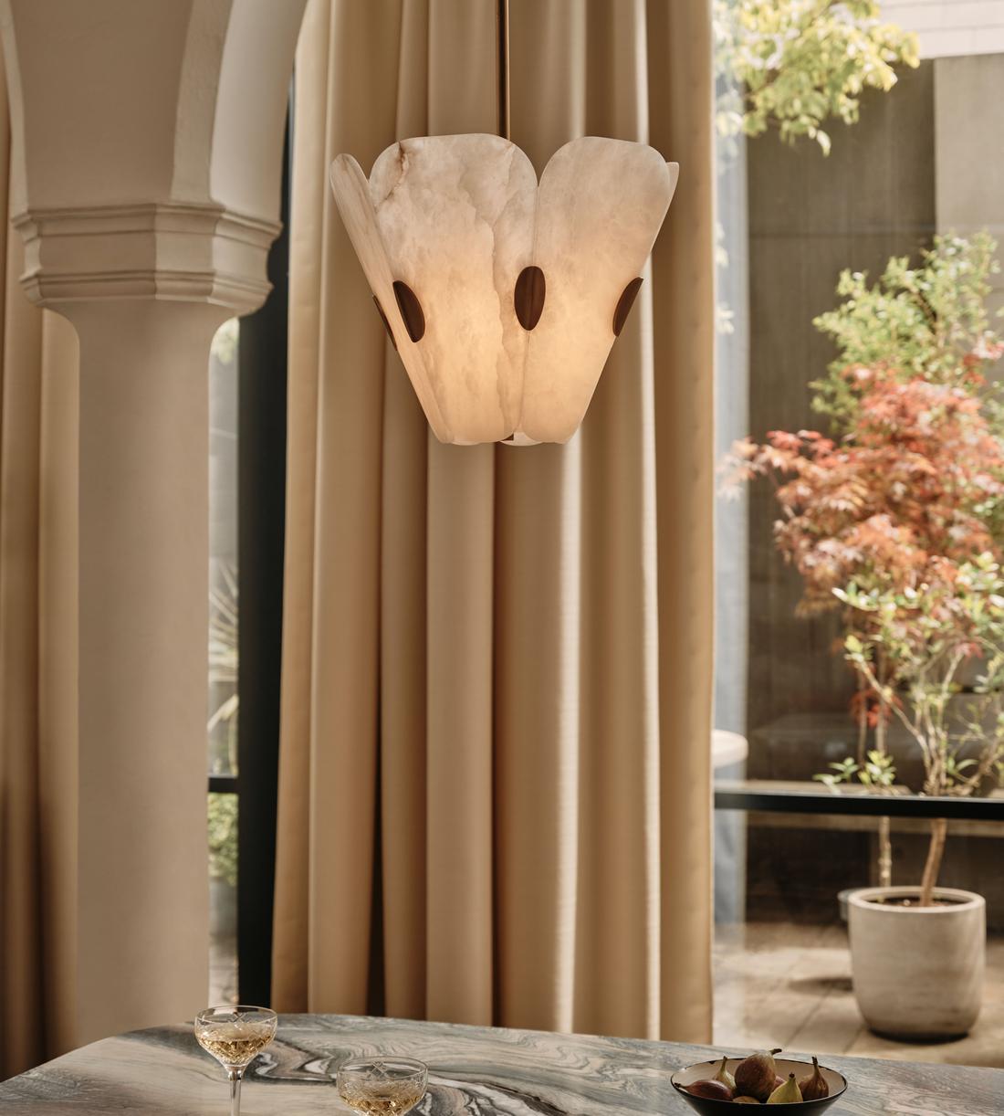 Conrad Pendant - Alabaster - UK - Lifestyle - Image 1