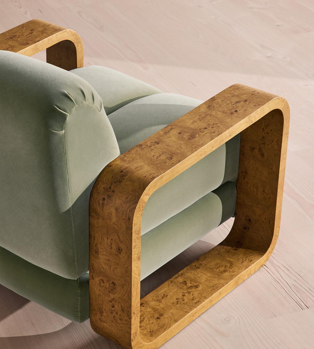 Blake Armchair - Velvet - Seafoam - UK - Images - Image 9