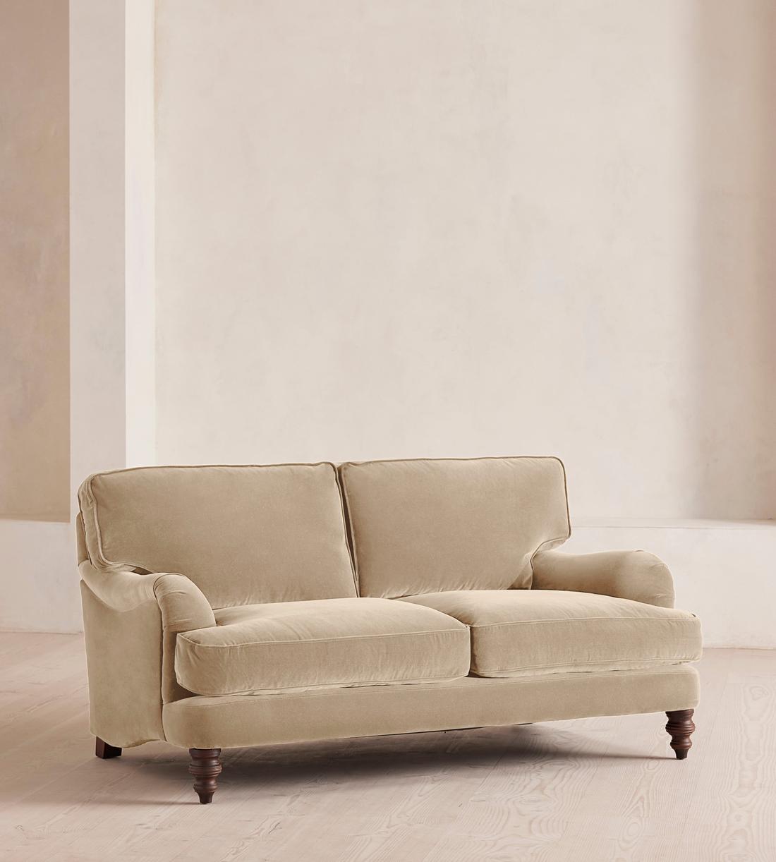 Arundel Two Seater Sofa - Velvet - Oyster - Listing - Image 2